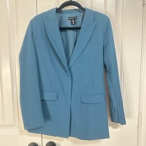 Blue suit jacket